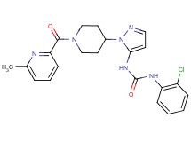 N-(2-chlorophenyl)-N'-(1-{1-[(6-methyl-2-pyridinyl)carbonyl]-4-piperidinyl}-1H-pyrazol-5-yl)urea