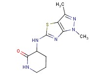 3-[(1,3-dimethyl-1H-pyrazolo[3,4-d][1,3]thiazol-5-yl)amino]piperidin-2-one