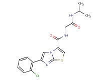 6-(2-chlorophenyl)-N-[2-(isopropylamino)-2-oxoethyl]imidazo[2,1-b][1,3]thiazole-3-carboxamide