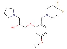 1-{2-[(4,4-difluoropiperidin-1-yl)methyl]-5-methoxyphenoxy}-3-pyrrolidin-1-ylpropan-2-ol