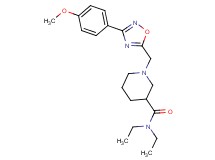 N,N-diethyl-1-{[3-(4-methoxyphenyl)-1,2,4-oxadiazol-5-yl]methyl}-3-piperidinecarboxamide
