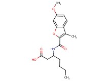 3-{[(6-methoxy-3-methyl-1-benzofuran-2-yl)carbonyl]amino}heptanoic acid