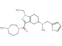 1-ethyl-N-(2-furylmethyl)-N-methyl-3-[(4-methyl-1,4-diazepan-1-yl)carbonyl]-4,5,6,7-tetrahydro-1H-indazol-5-amine