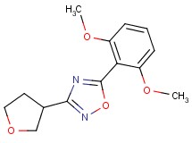 5-(2,6-dimethoxyphenyl)-3-(tetrahydrofuran-3-yl)-1,2,4-oxadiazole