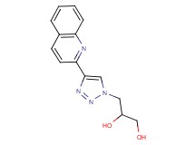 3-(4-quinolin-2-yl-1H-1,2,3-triazol-1-yl)propane-1,2-diol
