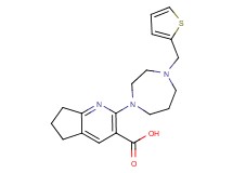 2-[4-(2-thienylmethyl)-1,4-diazepan-1-yl]-6,7-dihydro-5H-cyclopenta[b]pyridine-3-carboxylic acid