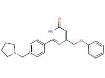6-(phenoxymethyl)-2-[4-(1-pyrrolidinylmethyl)phenyl]-4(3H)-pyrimidinone