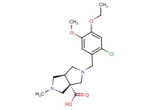 (3aS*,6aS*)-2-(2-chloro-4-ethoxy-5-methoxybenzyl)-5-methylhexahydropyrrolo[3,4-c]pyrrole-3a(1H)-carboxylic acid