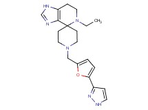 5-ethyl-1'-{[5-(1H-pyrazol-3-yl)-2-furyl]methyl}-1,5,6,7-tetrahydrospiro[imidazo[4,5-c]pyridine-4,4'-piperidine]