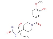 5-ethyl-5-[1-(3-hydroxy-4-methoxybenzoyl)piperidin-4-yl]imidazolidine-2,4-dione