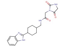 N-{[4-(1H-benzimidazol-2-yl)cyclohexyl]methyl}-2-(2,5-dioxo-1-imidazolidinyl)acetamide