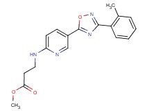 methyl N-{5-[3-(2-methylphenyl)-1,2,4-oxadiazol-5-yl]-2-pyridinyl}-beta-alaninate
