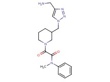 2-(3-{[4-(aminomethyl)-1H-1,2,3-triazol-1-yl]methyl}-1-piperidinyl)-N-methyl-2-oxo-N-phenylacetamide trifluoroacetate