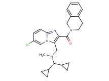 N-{[6-chloro-2-(3,4-dihydro-2(1H)-isoquinolinylcarbonyl)imidazo[1,2-a]pyridin-3-yl]methyl}-1,1-dicyclopropyl-N-methylmethanamine