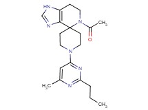 5-acetyl-1'-(6-methyl-2-propylpyrimidin-4-yl)-1,5,6,7-tetrahydrospiro[imidazo[4,5-c]pyridine-4,4'-piperidine]