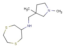 N-[(1,3-dimethylpyrrolidin-3-yl)methyl]-1,4-dithiepan-6-amine