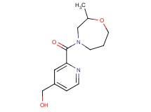 {2-[(2-methyl-1,4-oxazepan-4-yl)carbonyl]pyridin-4-yl}methanol