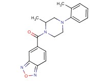 5-{[2-methyl-4-(2-methylphenyl)-1-piperazinyl]carbonyl}-2,1,3-benzoxadiazole