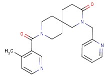 9-[(4-methylpyridin-3-yl)carbonyl]-2-(pyridin-2-ylmethyl)-2,9-diazaspiro[5.5]undecan-3-one