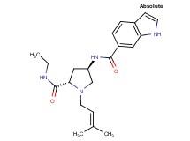 N-[(3R,5S)-5-[(ethylamino)carbonyl]-1-(3-methylbut-2-en-1-yl)pyrrolidin-3-yl]-1H-indole-6-carboxamide