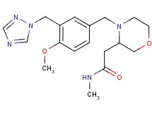 2-{4-[4-methoxy-3-(1H-1,2,4-triazol-1-ylmethyl)benzyl]-3-morpholinyl}-N-methylacetamide