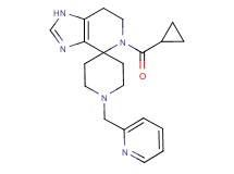 5-(cyclopropylcarbonyl)-1'-(pyridin-2-ylmethyl)-1,5,6,7-tetrahydrospiro[imidazo[4,5-c]pyridine-4,4'-piperidine]
