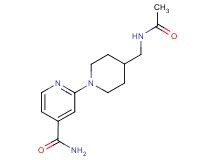 2-{4-[(acetylamino)methyl]-1-piperidinyl}isonicotinamide