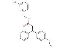 3-(4-methoxyphenyl)-N-[(6-methyl-2-pyridinyl)methyl]-3-phenylpropanamide