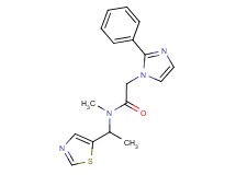 N-methyl-2-(2-phenyl-1H-imidazol-1-yl)-N-[1-(1,3-thiazol-5-yl)ethyl]acetamide