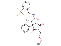 2-[1-(2-methoxyethyl)-3-(2-methylphenyl)-2,5-dioxo-3-pyrrolidinyl]-N-[2-(trifluoromethyl)benzyl]acetamide
