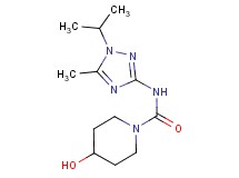 4-hydroxy-N-(1-isopropyl-5-methyl-1H-1,2,4-triazol-3-yl)piperidine-1-carboxamide