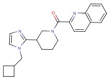 2-({3-[1-(cyclobutylmethyl)-1H-imidazol-2-yl]-1-piperidinyl}carbonyl)quinoline