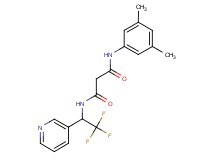N-(3,5-dimethylphenyl)-N'-(2,2,2-trifluoro-1-pyridin-3-ylethyl)malonamide