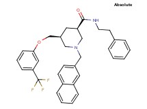 (3R,5S)-1-(2-naphthylmethyl)-N-(2-phenylethyl)-5-{[3-(trifluoromethyl)phenoxy]methyl}-3-piperidinecarboxamide