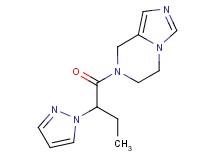 7-[2-(1H-pyrazol-1-yl)butanoyl]-5,6,7,8-tetrahydroimidazo[1,5-a]pyrazine