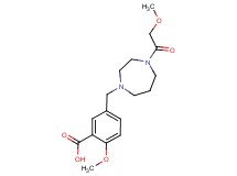 2-methoxy-5-{[4-(methoxyacetyl)-1,4-diazepan-1-yl]methyl}benzoic acid