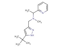 N-[(5-tert-butyl-1H-pyrazol-3-yl)methyl]-N-methyl-1-pyridin-2-ylethanamine