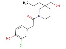 2-chloro-4-{2-[3-(hydroxymethyl)-3-propylpiperidin-1-yl]-2-oxoethyl}phenol