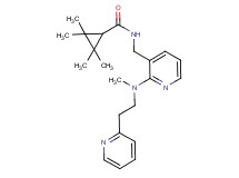 2,2,3,3-tetramethyl-N-[(2-{methyl[2-(2-pyridinyl)ethyl]amino}-3-pyridinyl)methyl]cyclopropanecarboxamide