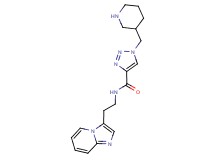 N-(2-imidazo[1,2-a]pyridin-3-ylethyl)-1-(piperidin-3-ylmethyl)-1H-1,2,3-triazole-4-carboxamide