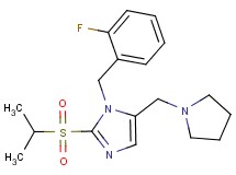1-(2-fluorobenzyl)-2-(isopropylsulfonyl)-5-(1-pyrrolidinylmethyl)-1H-imidazole