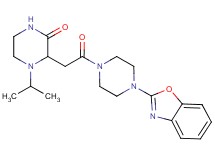 3-{2-[4-(1,3-benzoxazol-2-yl)-1-piperazinyl]-2-oxoethyl}-4-isopropyl-2-piperazinone