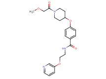 4-{[1-(methoxyacetyl)-4-piperidinyl]oxy}-N-[2-(3-pyridinyloxy)ethyl]benzamide