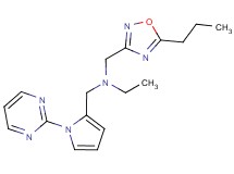 N-[(5-propyl-1,2,4-oxadiazol-3-yl)methyl]-N-[(1-pyrimidin-2-yl-1H-pyrrol-2-yl)methyl]ethanamine