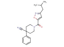 1-[(3-isobutylisoxazol-5-yl)carbonyl]-4-phenylpiperidine-4-carbonitrile