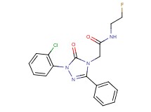 2-[1-(2-chlorophenyl)-5-oxo-3-phenyl-1,5-dihydro-4H-1,2,4-triazol-4-yl]-N-(2-fluoroethyl)acetamide