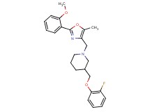 3-[(2-fluorophenoxy)methyl]-1-{[2-(2-methoxyphenyl)-5-methyl-1,3-oxazol-4-yl]methyl}piperidine
