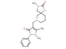 7-[(1,5-dimethyl-3-oxo-2-phenyl-2,3-dihydro-1H-pyrazol-4-yl)methyl]-3-methyl-1-oxa-3,7-diazaspiro[4.5]decan-2-one