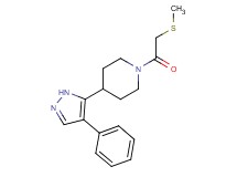 1-[(methylthio)acetyl]-4-(4-phenyl-1H-pyrazol-5-yl)piperidine