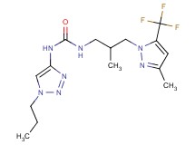 N-{2-methyl-3-[3-methyl-5-(trifluoromethyl)-1H-pyrazol-1-yl]propyl}-N'-(1-propyl-1H-1,2,3-triazol-4-yl)urea